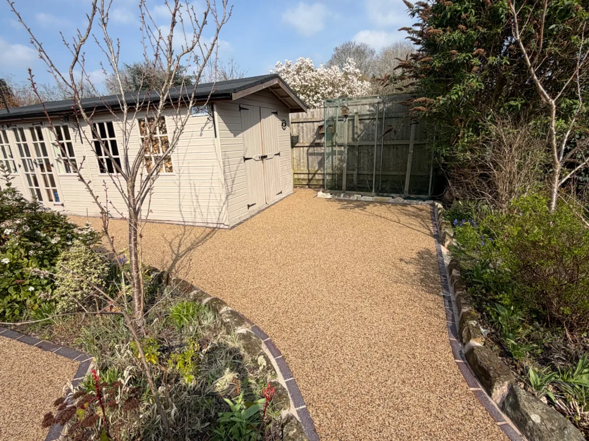 Resin bound patio and pathway